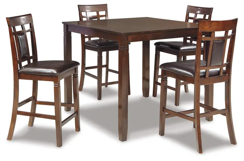 Bennox Counter-Height Dining Set: Table + 4 Bar Stools (5-Piece)