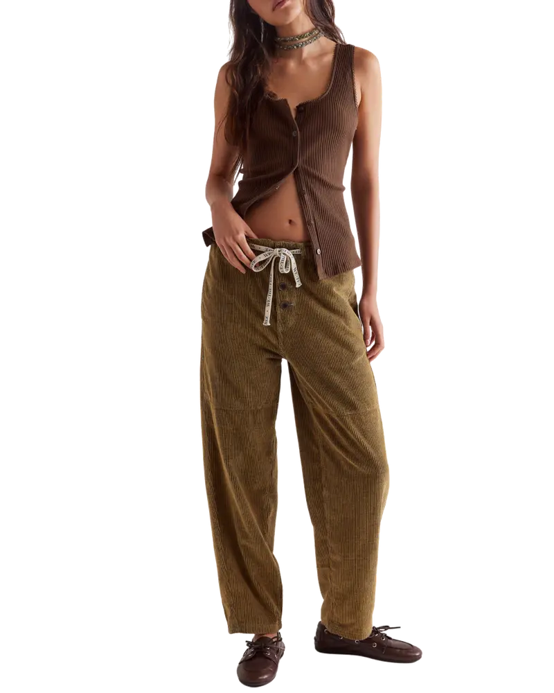 Bermuda Roscoe Corduroy Pull-On Trousers