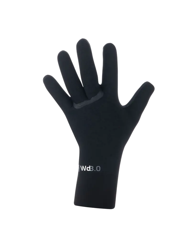 Black 3mm Wired Wetsuit Gloves