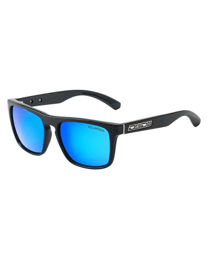 Black and Blue Monza Polarized Sunglasses
