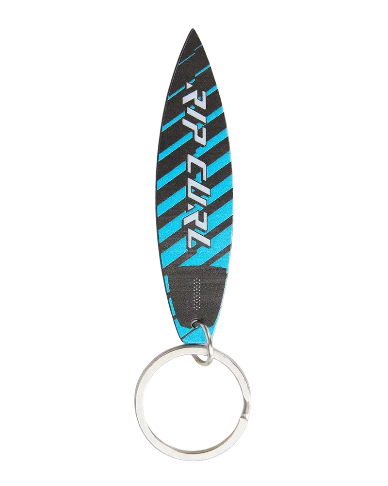 Black-and-Blue Surfboard Keyring