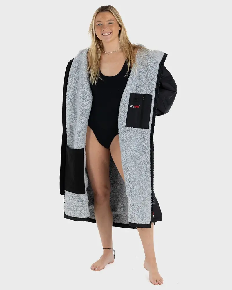 Black-and-Grey Advance Long-Sleeve Rash Guard