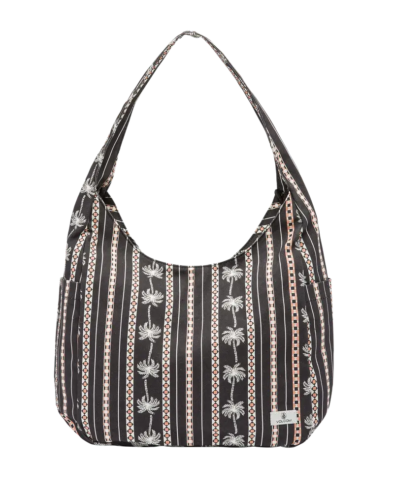 Black Combo Schoolyard Canvas Hobo Tote