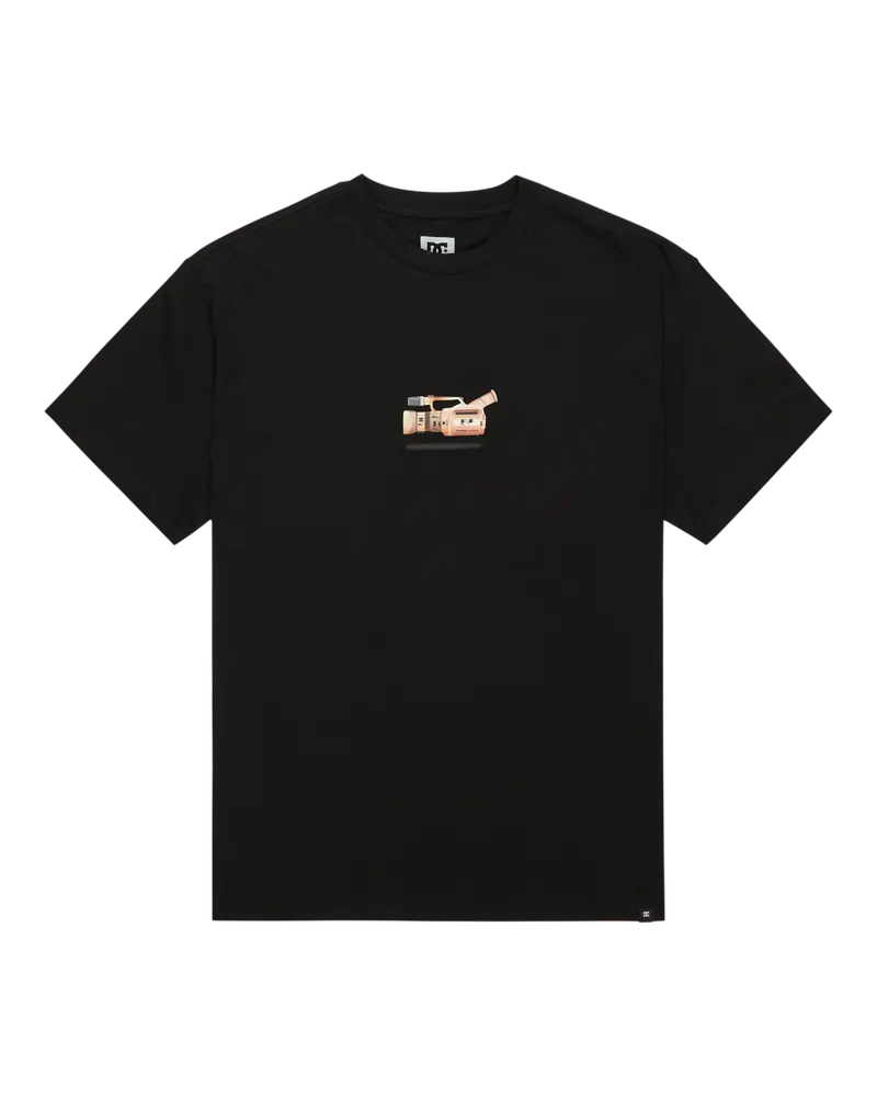 Black Handy Cam Graphic T-Shirt