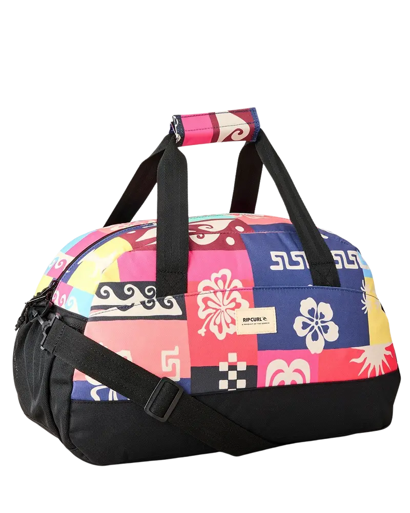 Black, Multi, and Pink 32L Mixed Gym Duffel Bag