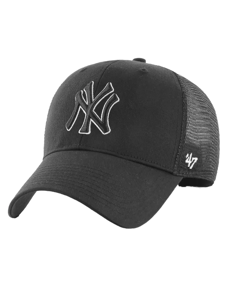 Black NY Yankees Branson Trucker Snapback