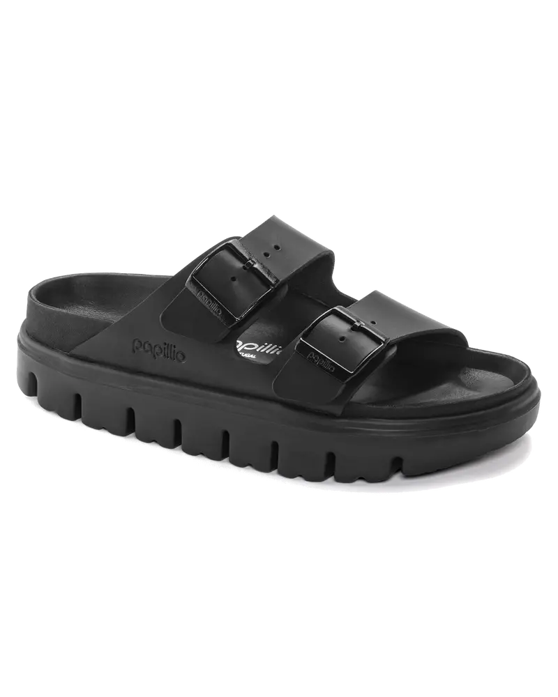 Black Papillio Arizona Chunky Natural Leather Sandals