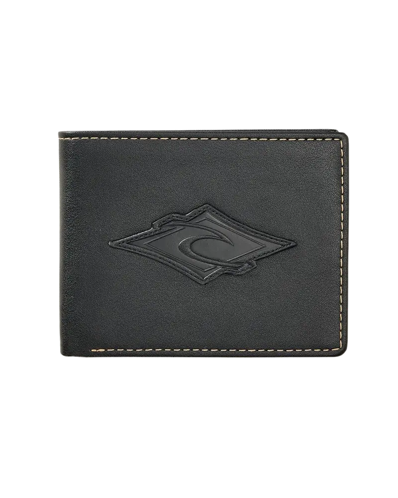 Black Patched Diamond PU All-Day Wallet