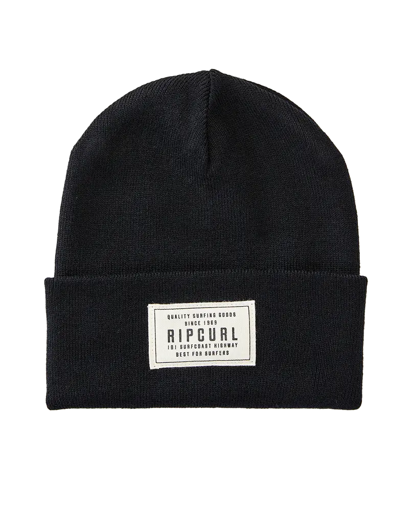 Black Premium Surf Tall Beanie