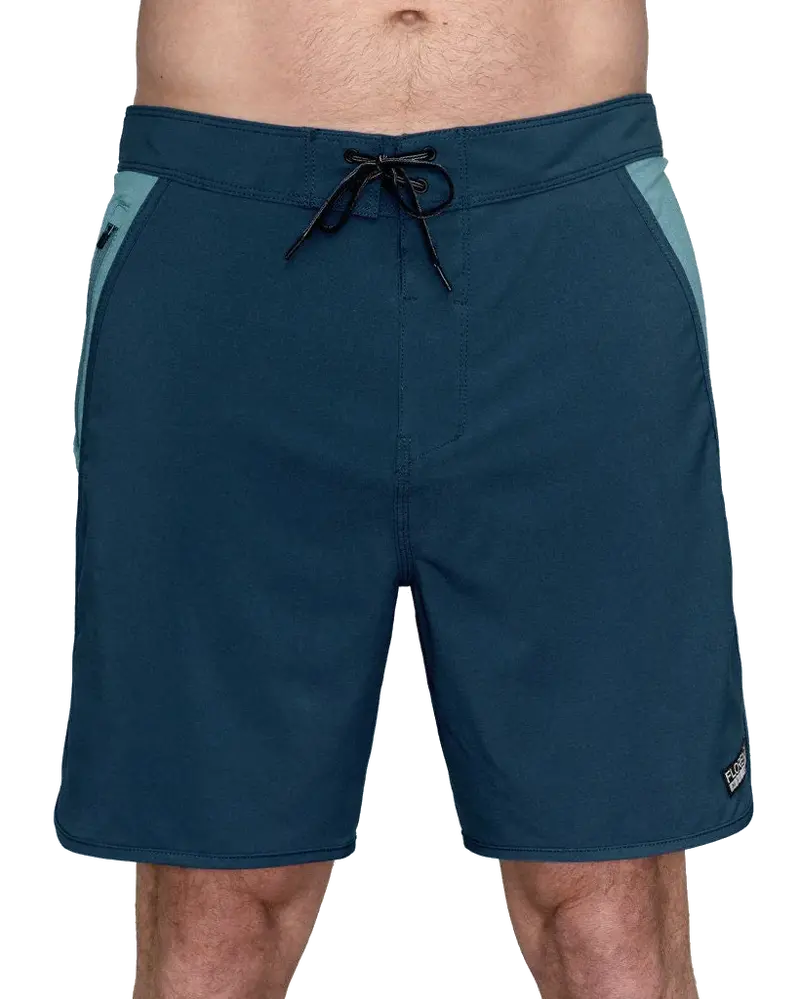 Block Print Boardshorts – Navy Blue