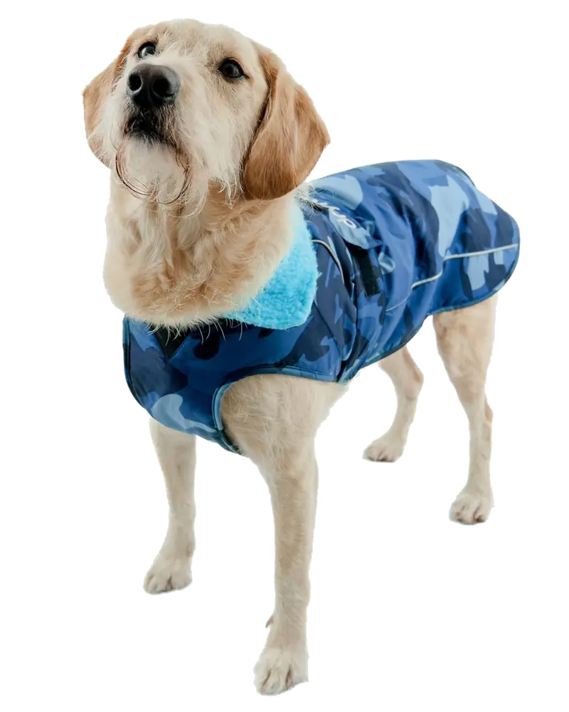 Blue Camo Dog Dryrobe Towel Robe for Pets