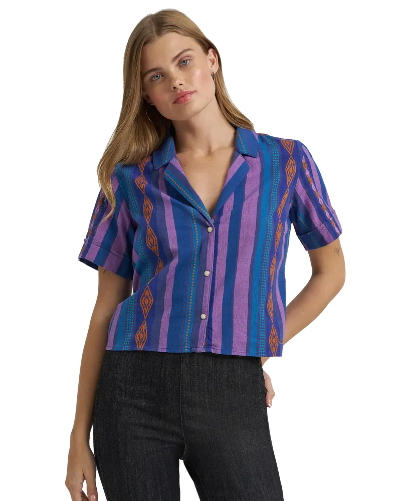 Blue Violet Jacquard-Weave Shirt by Lainey Wilson