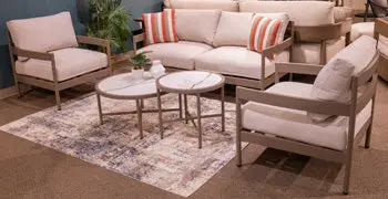 Bluff Trail All-Weather Outdoor Set – Loveseat, Chairs & Tables (5-Piece)