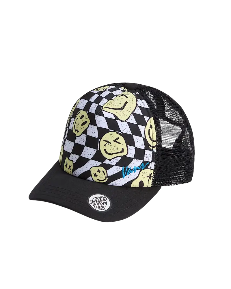 Boys’ Black Twisted Trucker Cap