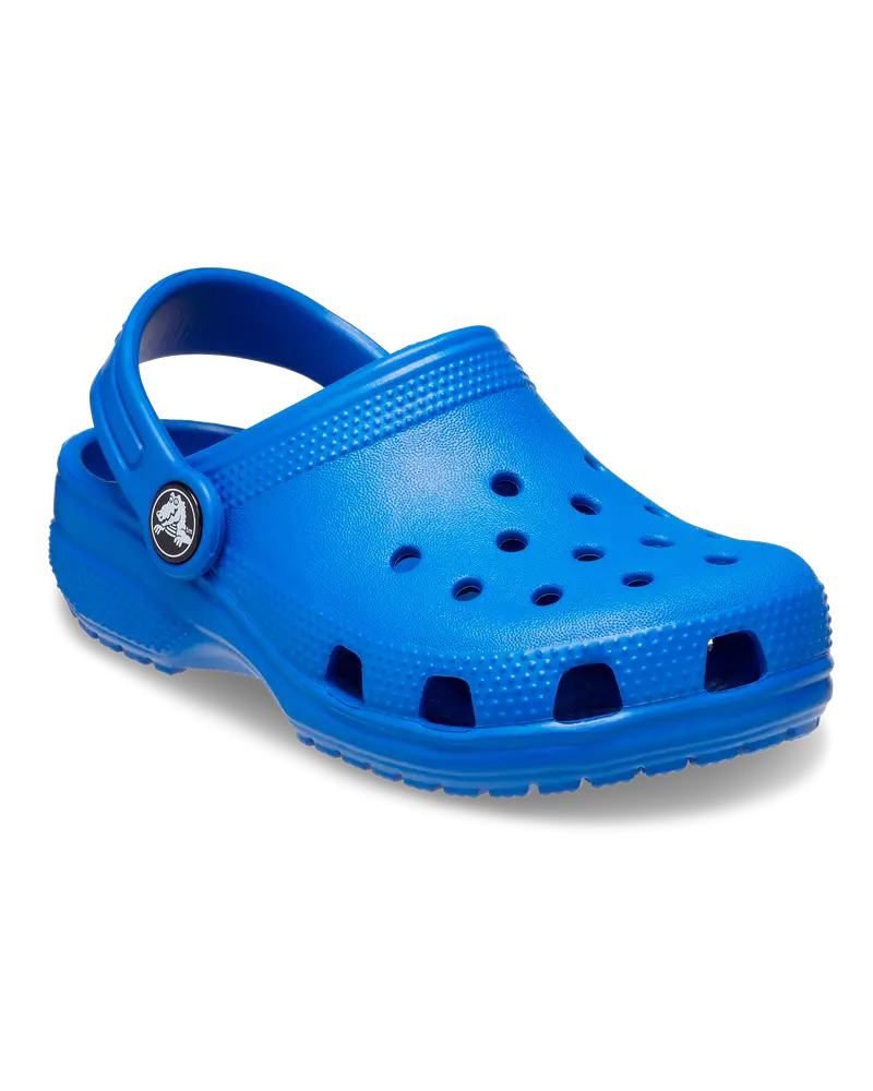 Boys’ Classic Clogs – Vibrant Blue Bolt Shade