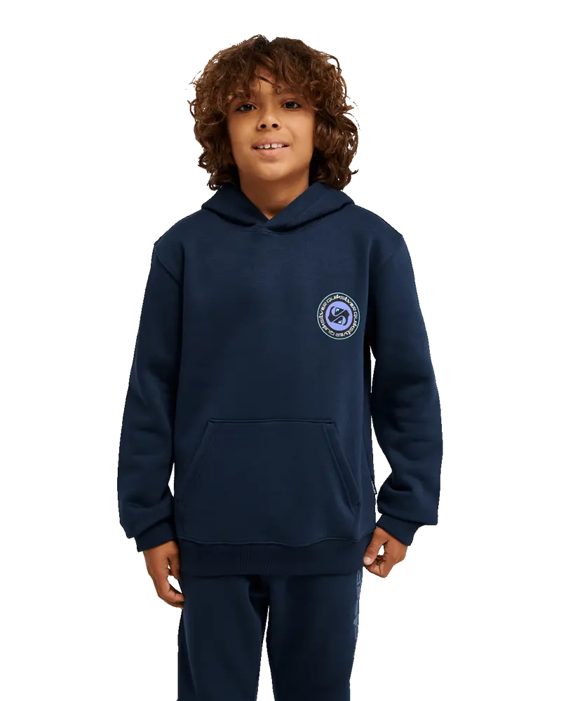 Boys’ Dark Navy Graphic Hoodie – Streetwear Style