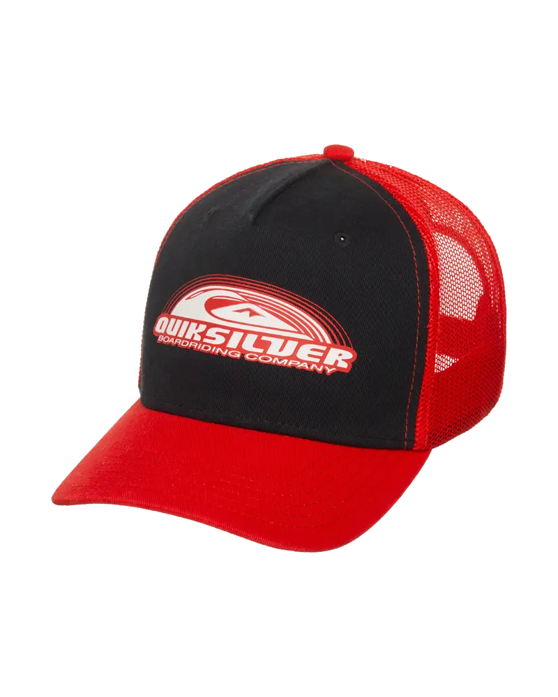 Boys Decades H Trucker Cap in Salsa Red