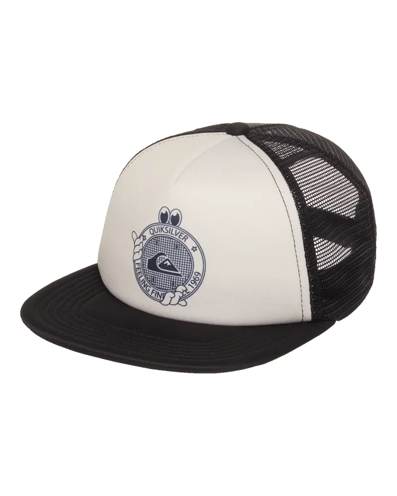Boys’ Foam Trucker Cap – Sleek Black Finish