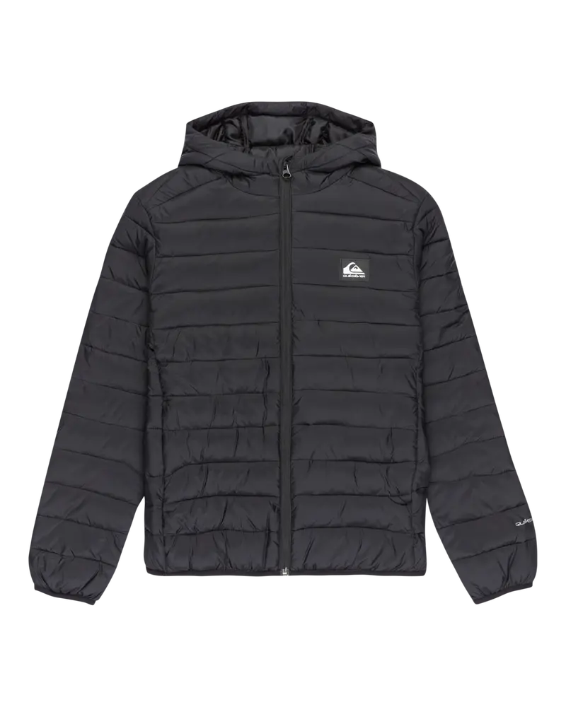 Boys Scaly-Texture Outerwear Jacket – Black