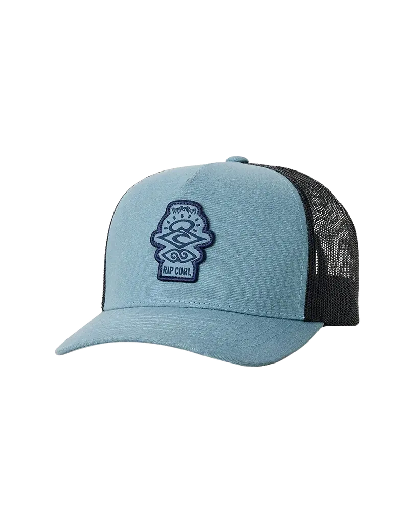 Boys Search Icon Trucker Cap – Distressed Denim Blue