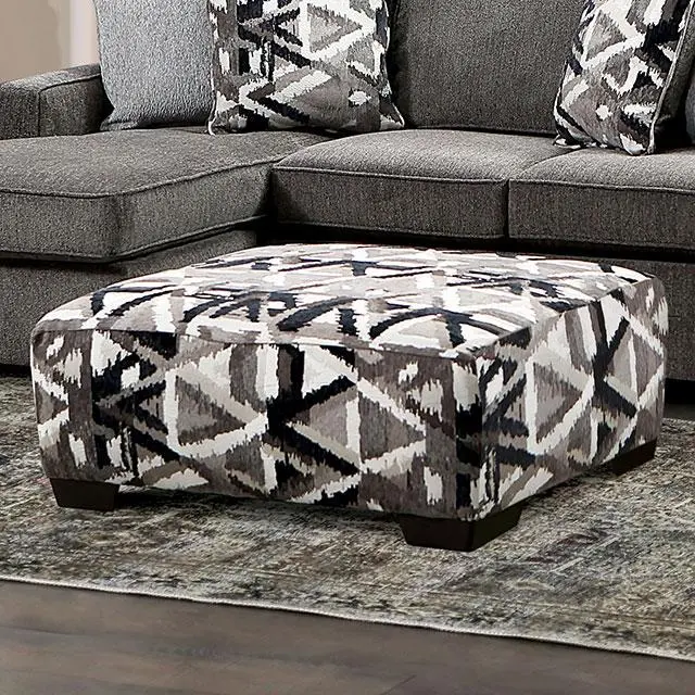 Brentwood Matching Ottoman with Fabric Upholstery