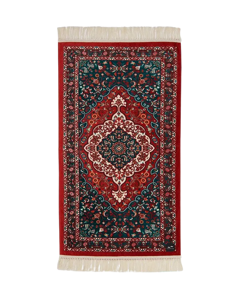 Burgundy Haven Quick-Dry Beach Towel