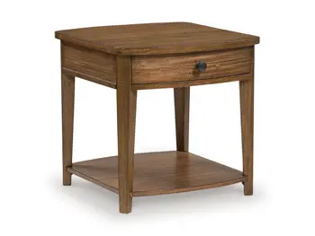 Burkbyer Wooden End Table for Living Room