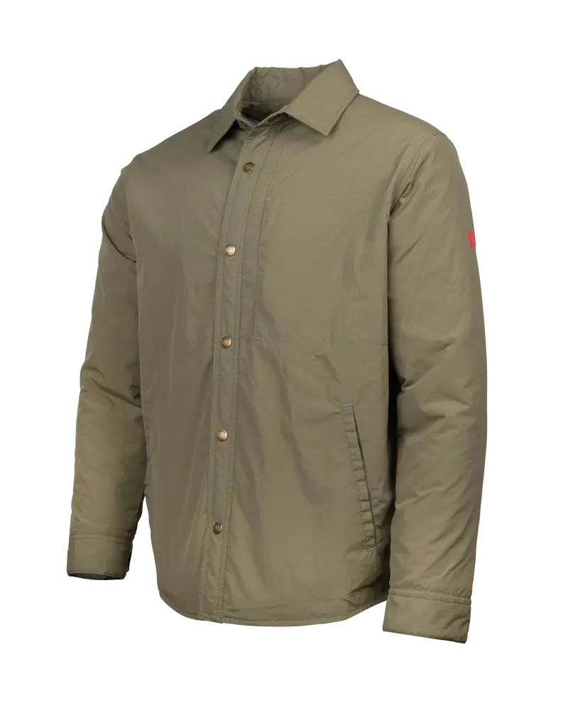 Burnt Olive Wind Pro Utility Overshirt Jacket