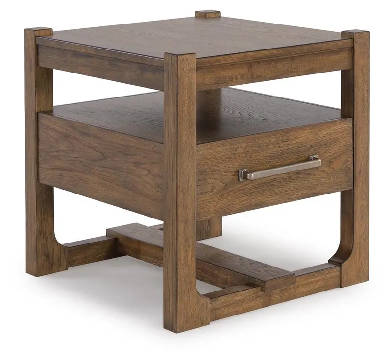 Cabalynn Round End Table with Wooden Top