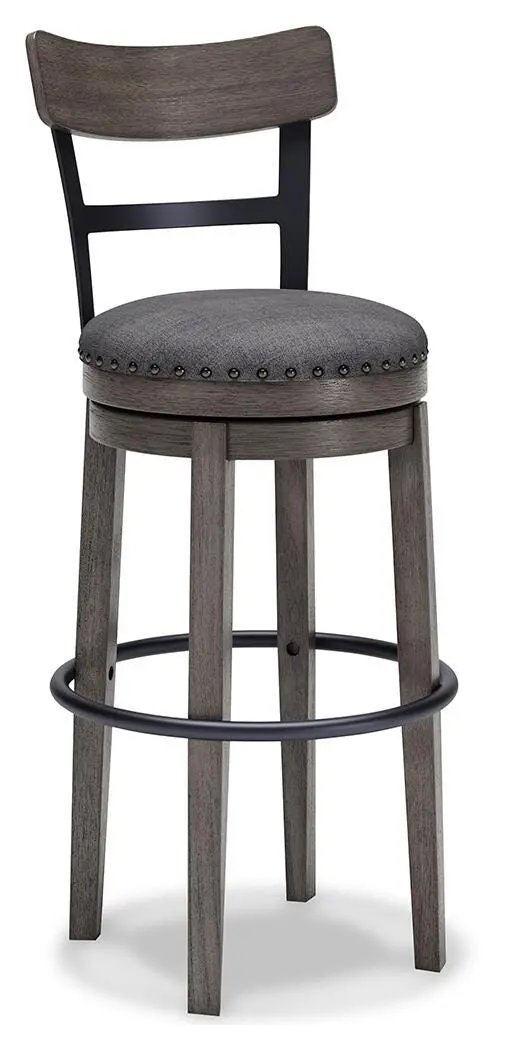 Caitbrook Bar-Height Swivel Stool for Kitchen or Home Bar