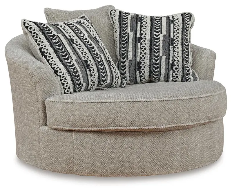 Calnita 360° Swivel Accent Chair – Plush Upholstered Statement Seating