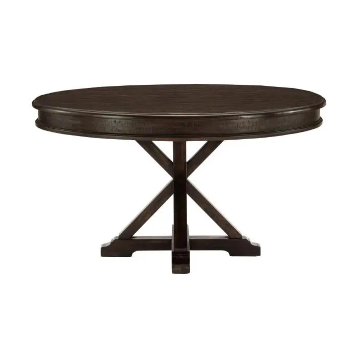 Cardano Round Dining Table in Driftwood Charcoal Finish (1689-54*)