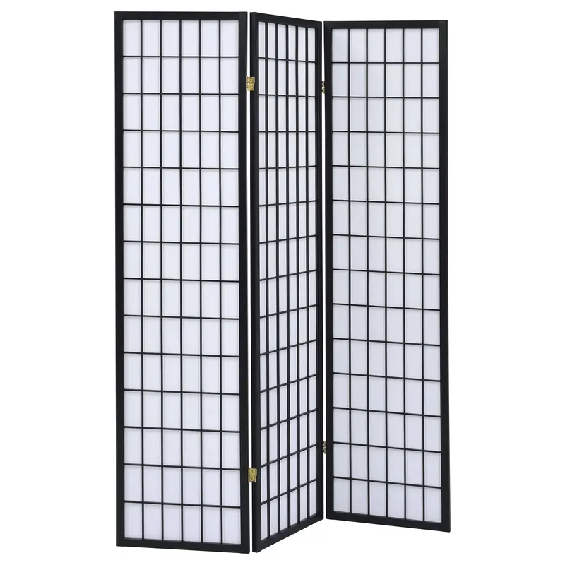 Carrie Folding Three-Panel Floor Screen Divider