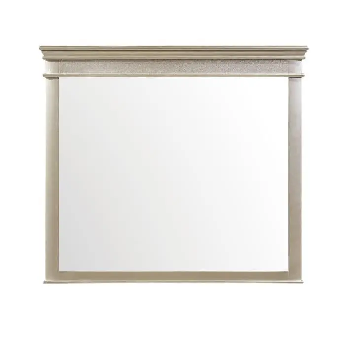 Celandine Oval Mirror with Silver Metallic Frame