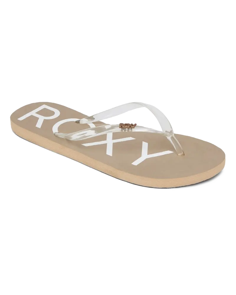 Champagne-Colored Jelly Flip Flops by Viva