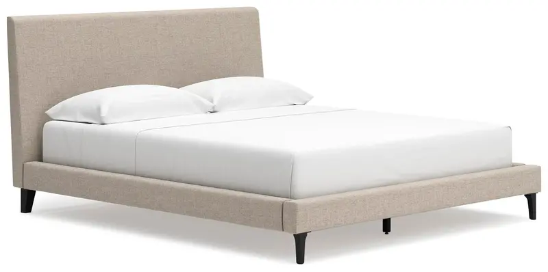 Cielden Upholstered Platform Bed with Supportive Roll Slats