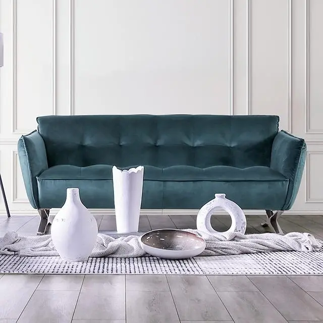 Civellutino Teal Upholstered Sofa