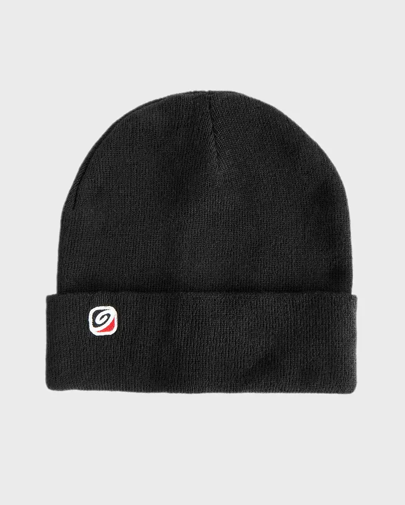 Classic Black Ribbed Beanie