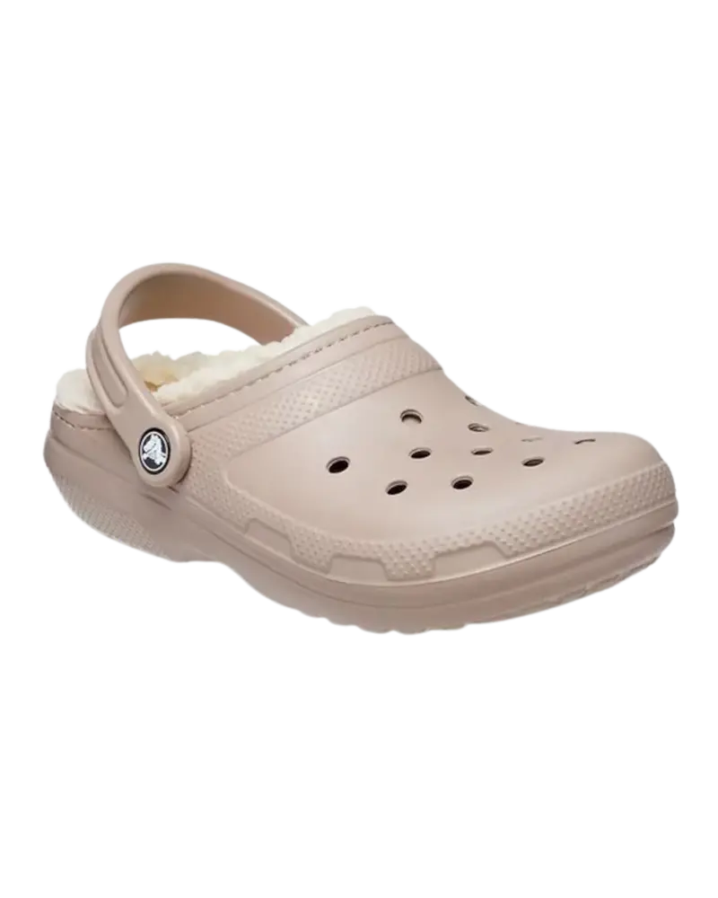 Classic Fuzzy-Lined Clogs – Mushroom & Bone