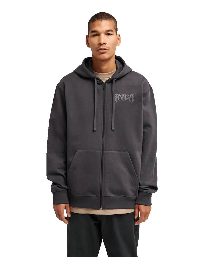Cobra Washed Black Emire Zip Hoodie