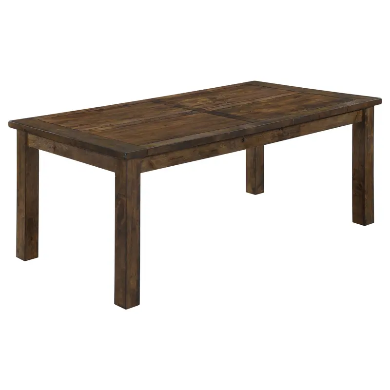 Coleman Rustic Dining Table – Reclaimed Wood Look with Tapered Legs