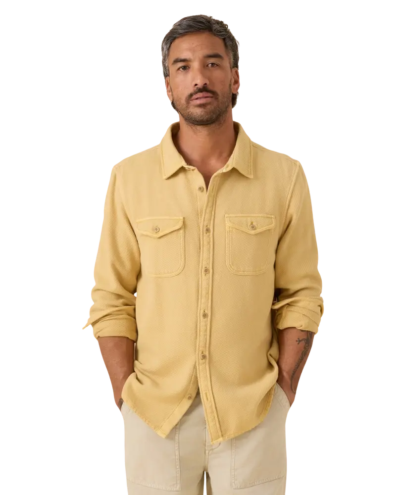 Coriander Green Chroma Blanket-Style Shirt