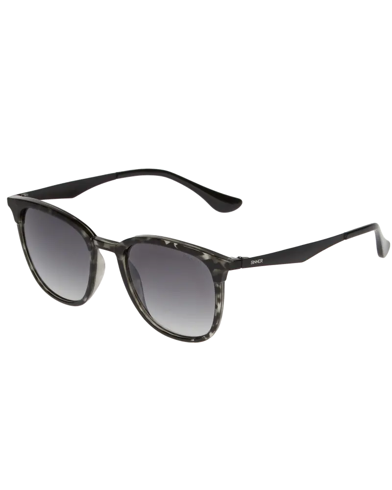 Cowell Matte Black and Grey Tortoise Sunglasses