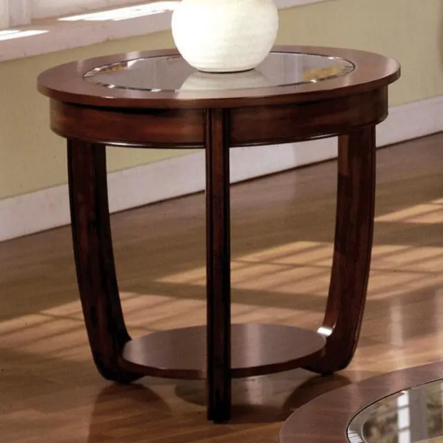 Crystal Falls Dark Cherry End Table – Matching Accent Table