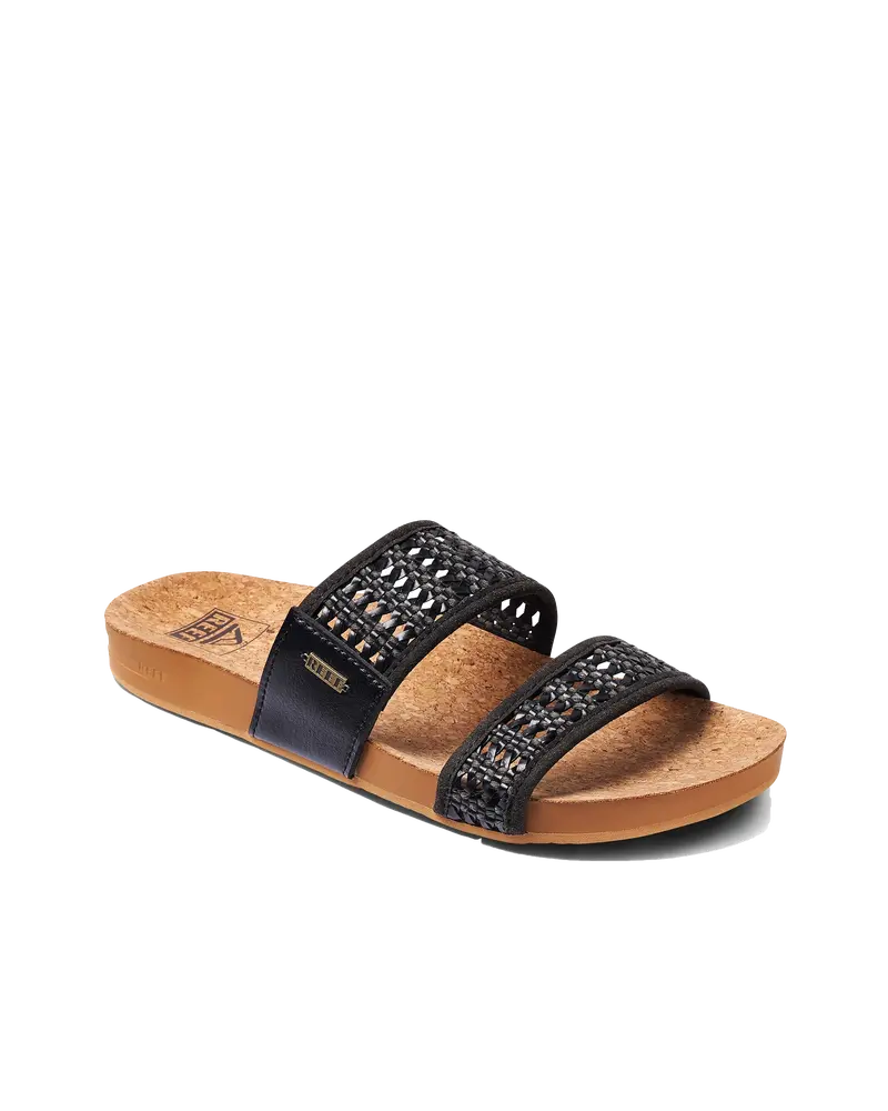 Cushion Woven Vista Black Sandals