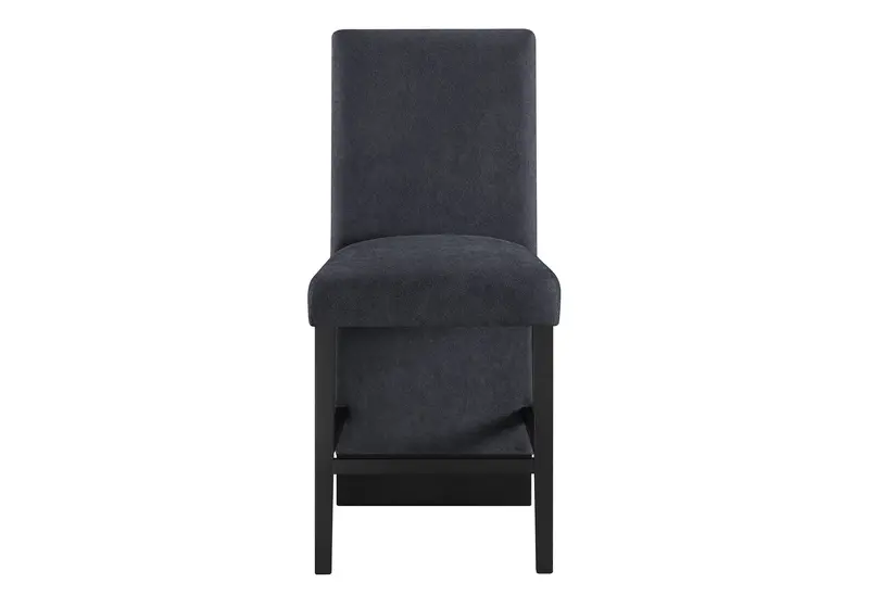 D12 Black Counter-Height Bar Stool