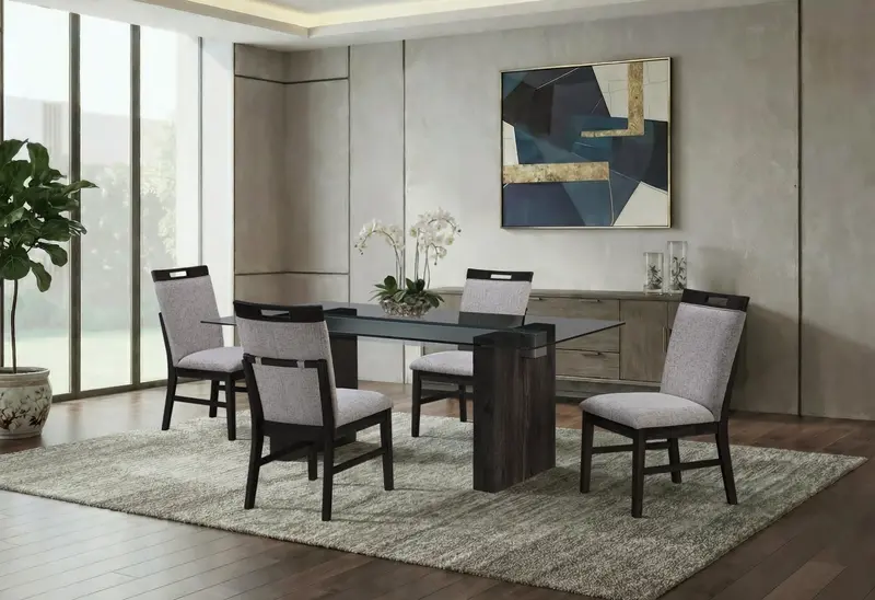 D4238 Dining Table with Four Matching D4239 Chairs