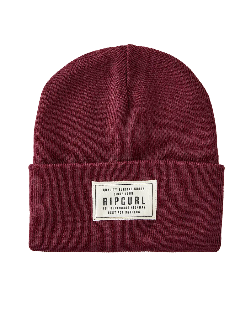 Dark Red Premium Surf Tall Beanie