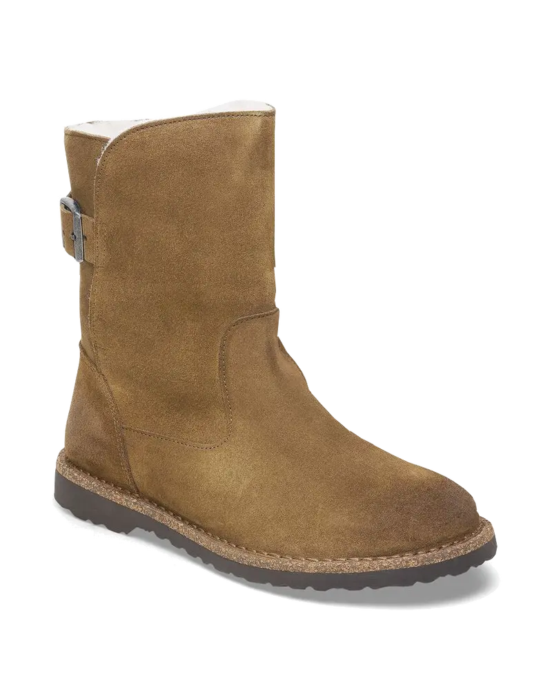 Dark Tea Uppsala Shearling Suede Boots