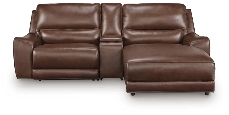 DeepWakes L-Shaped Power Reclining Sectional with Chaise Extension